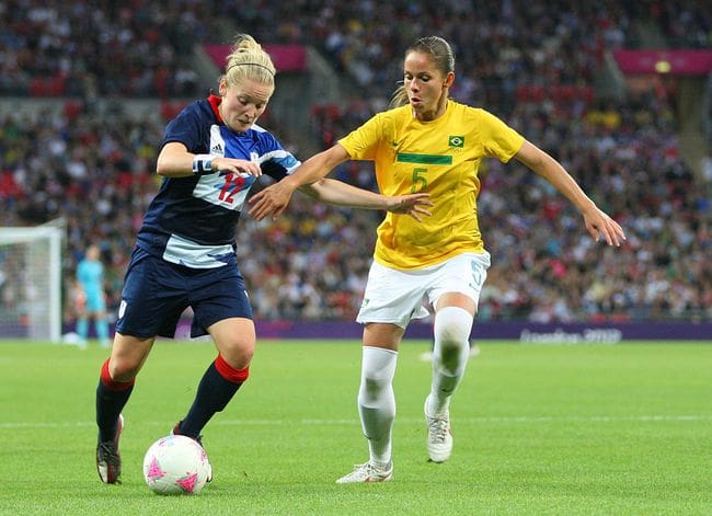 Team GB vs Brazil at Wembley during London 2012