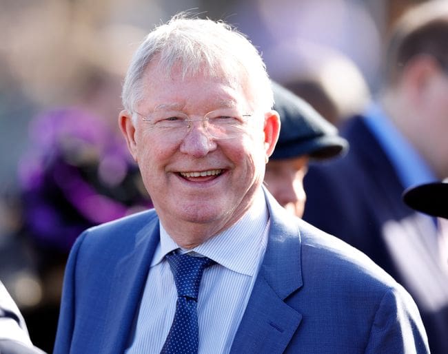 Sir Alex Ferguson at the Cheltenham Festival in 2022