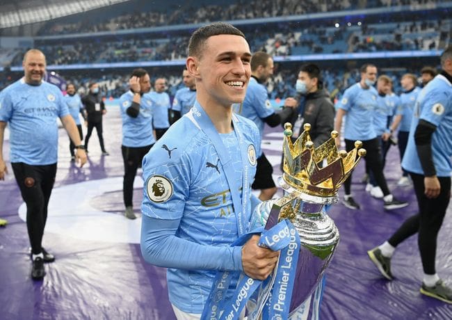 Expect more of this... Phil Foden lifts the Premier League title - and is expected to do so once more