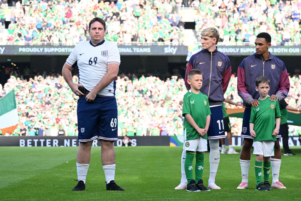 Who was the pitch enemy during England's Nations League win over Ireland?