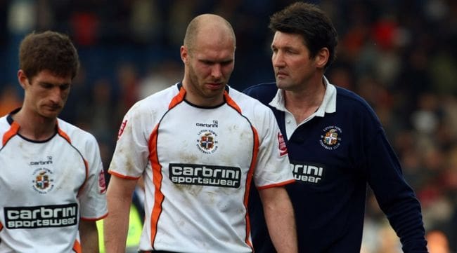 Luton Town were relegated out of the Football League in April 2009 after being handed a 30-point deduction