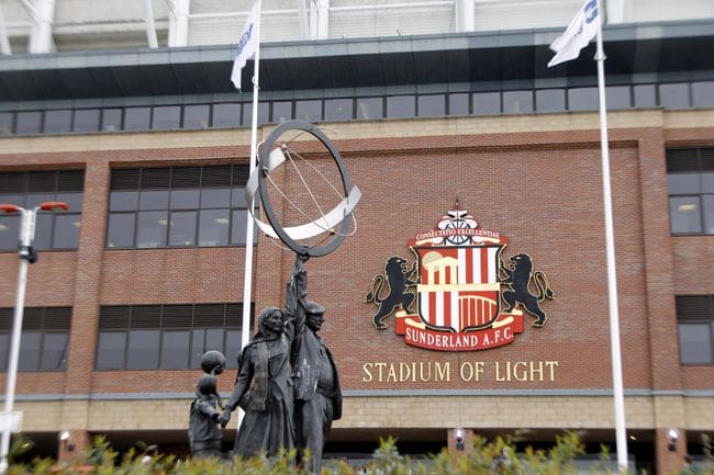 An exterior view of Sunderland's Stadium of Light