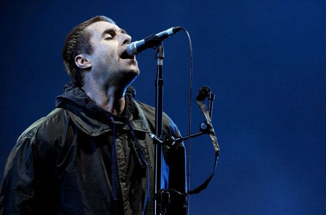 Liam Gallagher performs a homecoming show at Manchester Arena on December 16, 2017 in Manchester, England.