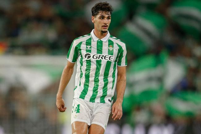Johnny Cardoso of Real Betis, August 2024
