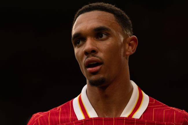 Trent Alexander-Arnold of Liverpool looks on during the Premier League match against Brentford at Anfield, August 2024