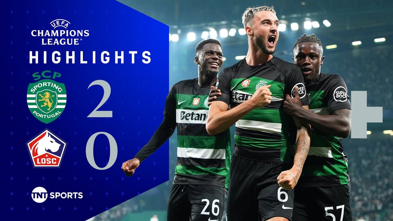 One of the goals of the season already ð¥ | Sporting 2-0 Lille | UEFA Champions League Highlights - YouTube