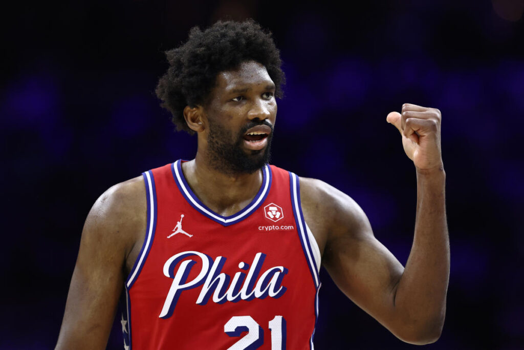 Joel Embiid evidence a reported 3-year,$ 193M expansion with 76ers