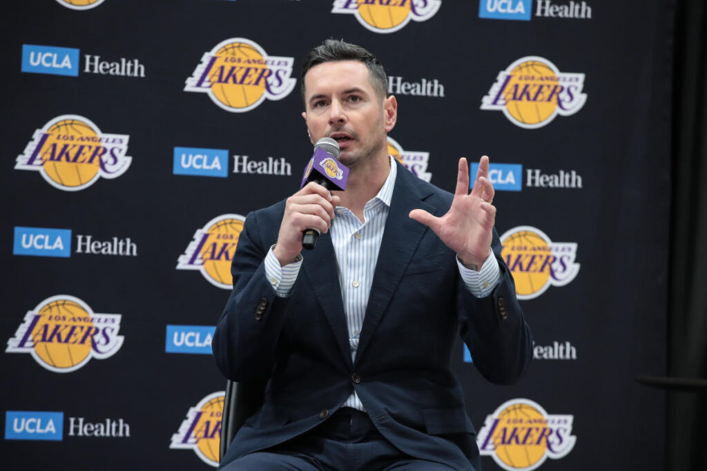 Before education camp, Lakers coach Josh Redick reveals the starting lineup for...