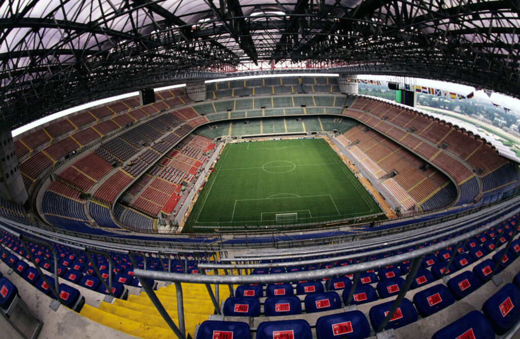 Why is the San Siro barred from hosting the Champions League championship...