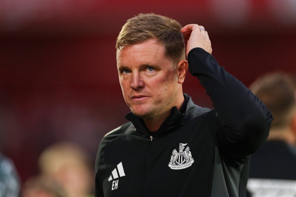 Eddie Howe, boss of Newcastle United, is expected to fill the England...