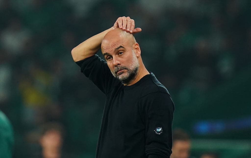 Pep Guardiola's shock reaction to Manchester City's 4-1 battle leaves him with...