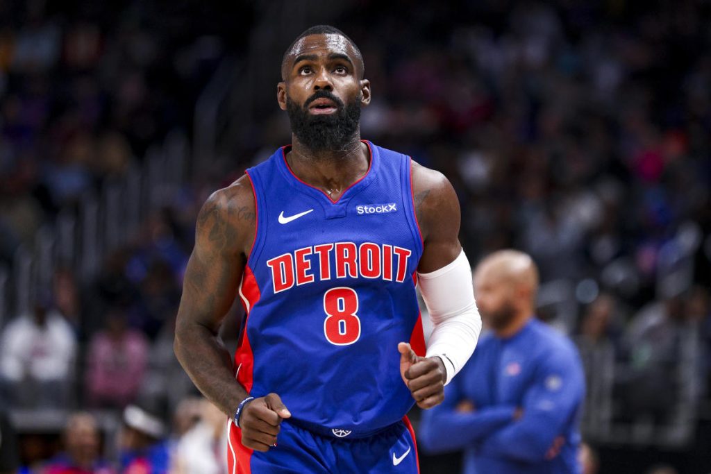 Pistons' Tim Hardaway Jr. taken off judge in wheelchair after several brain...